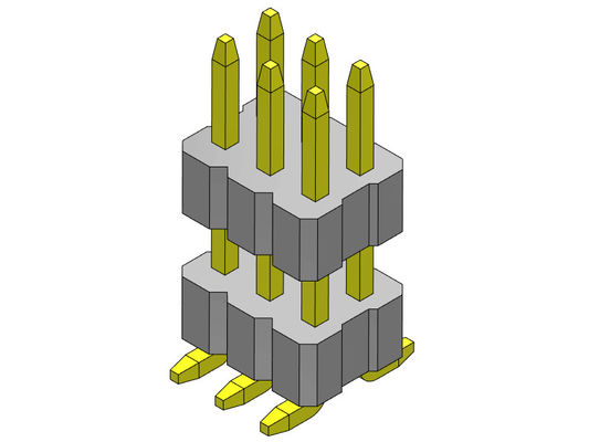 2*40PIN에 대한 1.00 밀리미터 이원적 가로열 암핀 연결기 스택 곧은 SMT  2*2PIN