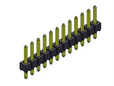 해더 커넥터 2.54 밀리미터 단일 열 딥 타입 1*2PIN을 1*40PIN H=2.54MM에 핀으로 꽂으세요