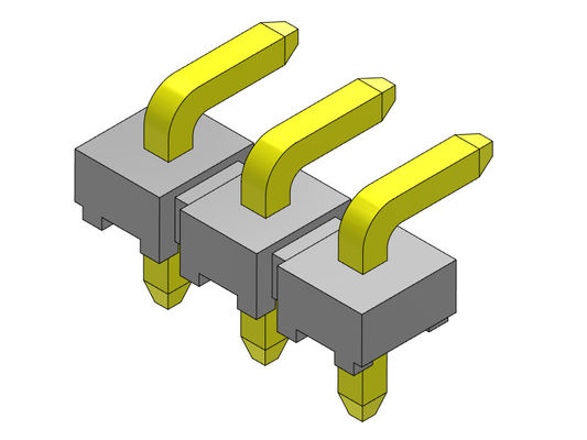 해더 커넥터 2.54 밀리미터 단일 열 R/A 형태 1*2PIN을 1*40PIN H=2.54MM H=1.5MM에 핀으로 꽂으세요