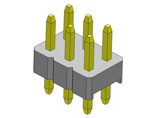 해더 커넥터 2.00 밀리미터 이원적 가로열  딥 타입 2*2PIN을 2*40PIN H=2.00MM에 핀으로 꽂으세요