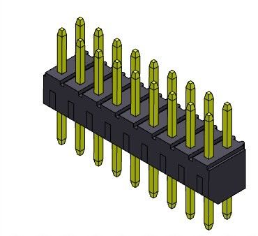 2*40PIN H=4.00MM에 대한 2.00 밀리미터 PCB 해더 커넥터 이원적 가로열 딥 타입 2*2PIN