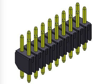 2*40PIN H=4.00MM에 대한 2.00 밀리미터 PCB 해더 커넥터 이원적 가로열 딥 타입 2*2PIN