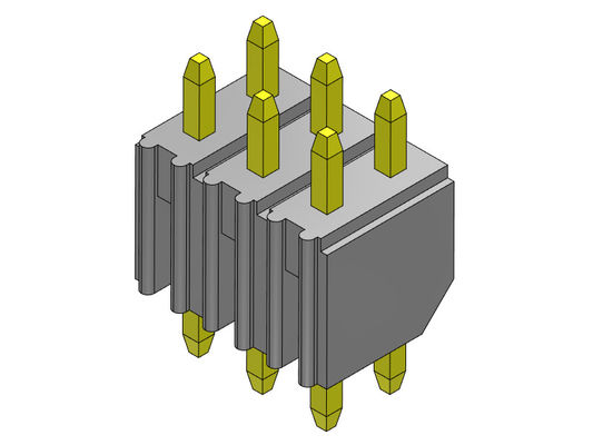 2*40PIN H=4.00MM에 대한 2.00 밀리미터 PCB 해더 커넥터 이원적 가로열 딥 타입 2*2PIN