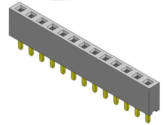 2.54 밀리미터 PCB 해더 커넥터 단일 열은 1*40PIN에 형 커넥터 1*2PIN을 담급니다