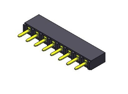 1*40PIN H=5.00mm에 대한 여성 해더 커넥터 2.54 밀리미터 단일 열 딥 타입 1*2PIN