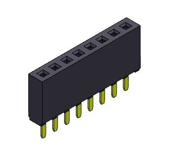 1*40PIN H=8.50mm에 대한 여성 해더 커넥터 2.54 밀리미터 단일 열 딥 타입 1*2PIN