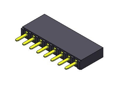 1*40PIN H=8.50mm에 대한 여성 해더 커넥터 2.54 밀리미터 단일 열 딥 타입 1*2PIN