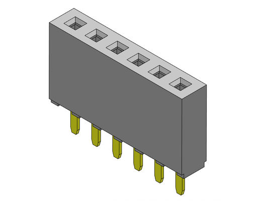 1*40PIN H=8.50mm에 대한 여성 해더 커넥터 2.54 밀리미터 단일 열 딥 타입 1*2PIN