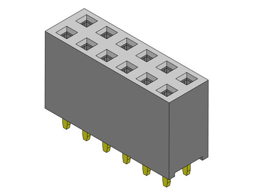 2*40PIN H=8.50mm에 대한 여성 해더 커넥터 2.54 밀리미터 이원적 가로열 딥 타입 2*2PIN