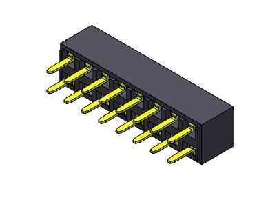 2*40PIN H=5.00mm에 대한 여성 해더 커넥터 2.54 밀리미터 이원적 가로열 딥 타입 2*2PIN