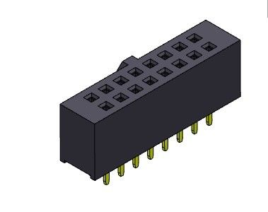 2*40PIN에 대한 이원적 가로열 딥 타입 2.54 Mm 피치 여성 헤더 2*2PIN