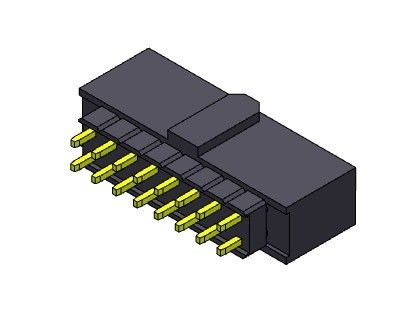 2*40PIN 여성 헤더 2.54 Mm 이원적 가로열 고상한 프레스 핏트 형식에 대한 2*2PIN