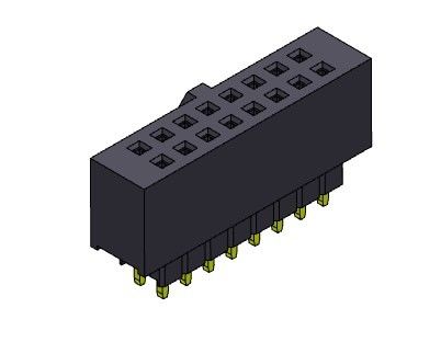 2*40PIN 여성 헤더 2.54 Mm 이원적 가로열 고상한 프레스 핏트 형식에 대한 2*2PIN