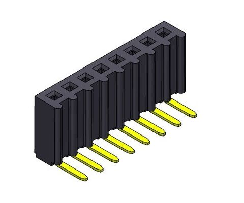 1*40PIN에 대한 2.54 밀리미터 직각 PCB 해더 커넥터 핀헤더 여성 딥 타입 1*2PIN