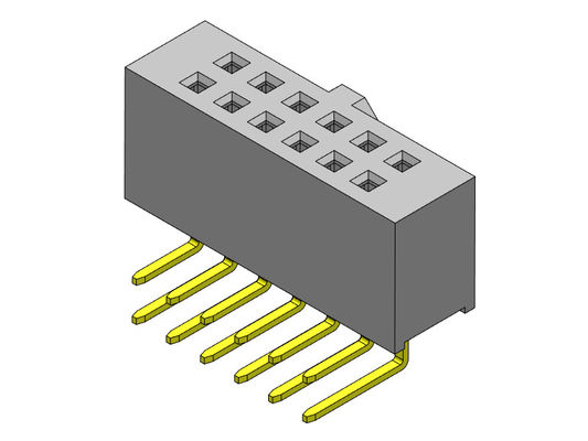 2*40PIN H=8.50mm에 대한 이원적 가로열 R/A 타입 암핀 연결기 2.54 Mm 2*2PIN