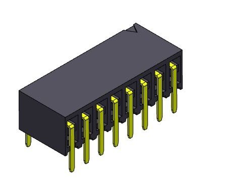 2*40PIN PCB 해더 커넥터 2.54 밀리미터 이원적 가로열 엔트리 딥 타입에 대한 2*2PIN