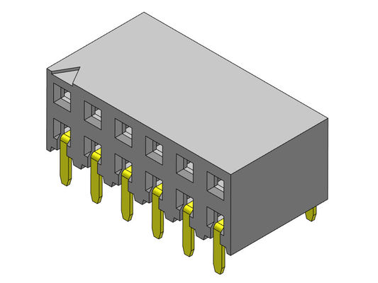 2*40PIN PCB 해더 커넥터 2.54 밀리미터 이원적 가로열 엔트리 딥 타입에 대한 2*2PIN