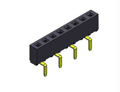 1*40PIN H=5.00mm에 대한 여성 해더 커넥터 2.54 밀리미터 단일 열 듀얼 입사형 1*2PIN