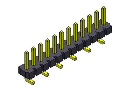 해더 커넥터 3.96 밀리미터 단일 열  SMT 형태 1*2PIN을 1*24PIN H=3.18MM에 핀으로 꽂으세요
