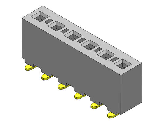 2*24PIN Ｈ 8.89 밀리미터에 대한 3.96 밀리미터 이원적 가로열 SMT PCB 해더 커넥터 2*2PIN