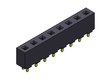 1*20PIN H=8.90mm에 대한 여성 해더 커넥터 5.08 밀리미터 단일 열 딥 타입 1*2PIN