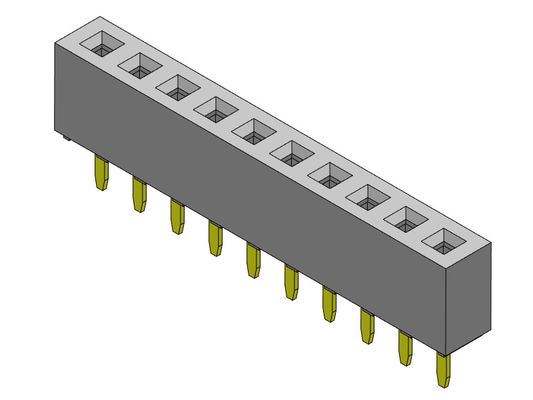 1*40PIN H=4.30mm에 대한 여성 해더 커넥터 2.00 밀리미터 단일 열 딥 타입 1*2PIN