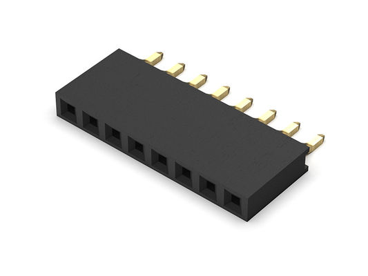 1*40PIN H=6.35mm에 대한 여성 해더 커넥터 2.00 밀리미터 단일 열 딥 타입 1*2PIN