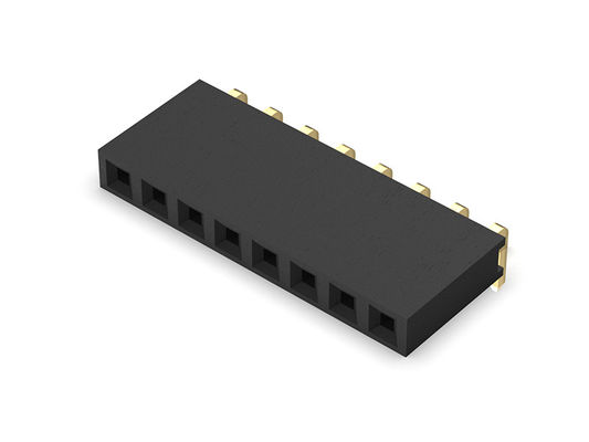 1*40PIN H=6.35mm에 대한 여성 해더 커넥터 2.00 밀리미터 단일 열 R/A 딥 타입 1*2PIN