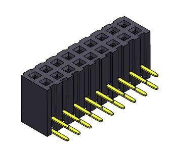 2*40PIN H=4.85mm에 대한 2.00 밀리미터 암핀 헤더 딥 타입 2*2PIN