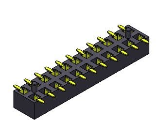 2*40PIN PCB 해더 커넥터 표면 부착 여성 헤더 2.00 밀리미터에 대한 2*2PIN