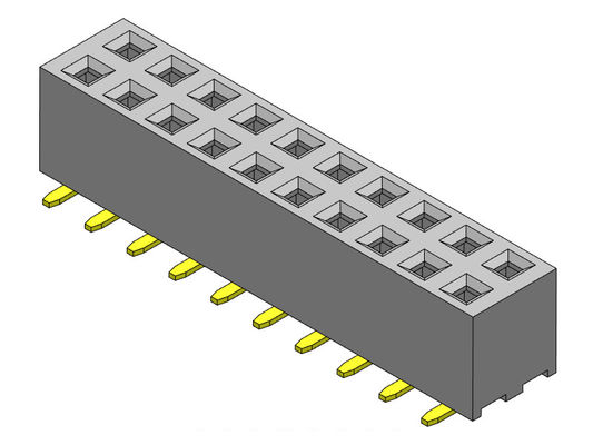PEG와 2*40PIN에 대한 2.00 밀리미터 이원적 가로열 PCB 해더 커넥터 2*2PIN
