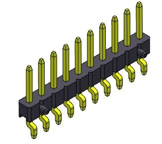 해더 커넥터 2.00 밀리미터 단일 열 측면 엔트리 SMT 유형 1*2PIN을 1*40PIN H=2.00MM에 핀으로 꽂으세요