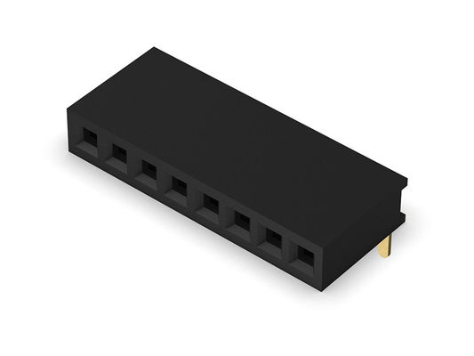 1*40PIN H=4.30mm에 대한 여성 해더 커넥터 1.27 밀리미터 단일 열 R/A 형태 1*2PIN