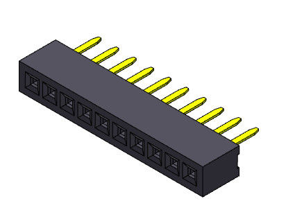 1*40PIN H=2.10mm에 대한 여성 해더 커넥터 1.00 밀리미터 단일 열 스트레이트 타입 1*2PIN
