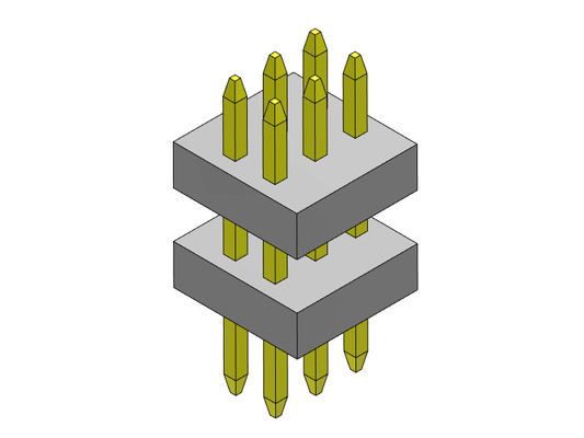 2*40PIN SQ0.30mm 핀 여성 해더 커넥터 1.00 밀리미터  스택 스트레이트 타입에 대한 2*3PIN