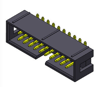 2.54 밀리미터는 PEG와 해더 커넥터 2*3-2*32Pin Nylot6T 3AMP SMT 타입을 권투합니다