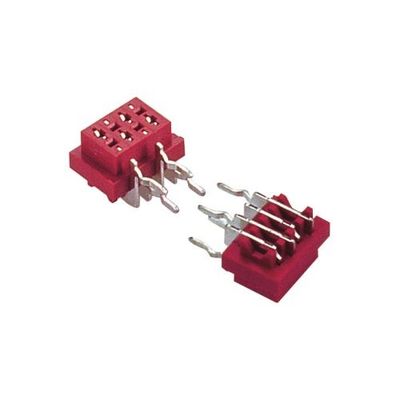 PCB 수용부 딥 타입 연결기 1.27mm*1.5mm 여성 직각