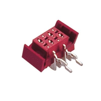 PCB 수용부 딥 타입 연결기 1.27mm*1.5mm 여성 직각