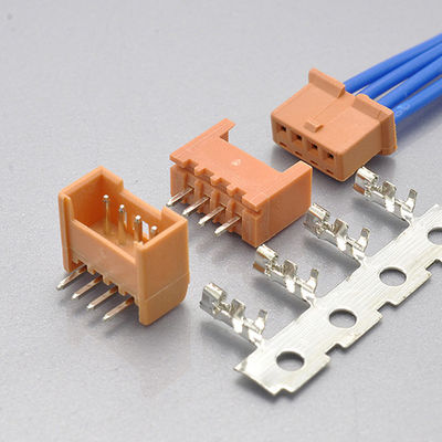 1.25mm 웨이퍼 와이어 투 보드 커넥터 싱글 라인 UL94V0 나일론-66 2-8Pin DF13